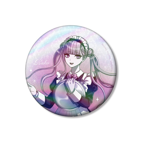 『HUNDRED LINE -最終防衛学園-』描き下ろし 九十九過子 メイドver. 75mmオーロラ缶バッジ